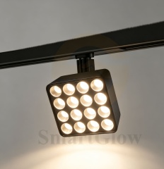 Smart Control Thin Magnetic Track LED Square Grille Light
