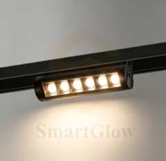 Commercial 6/12/18W Adjustable Magnetic Track LED Grille Light - C