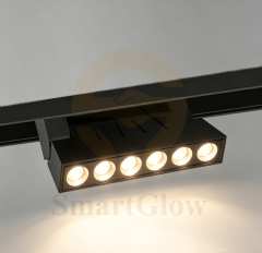 Smart Control 48V LED Foldable Magnetic Track Grille Lighting - A