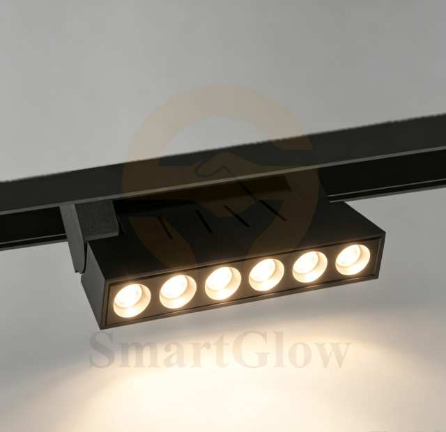 Smart Control 48V LED Foldable Magnetic Track Grille Lighting - A