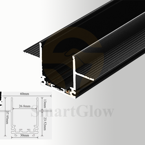 48V Ceiling Recessed Magnetic Track