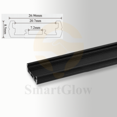 48V 8mm Ultra Thin Decorative Surface Mounted Magnetic Track