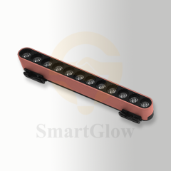 Minimalist LED Pink Flexible Track Rail Grille Lighting for Artwork