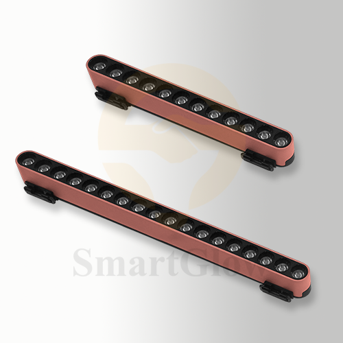 Minimalist LED Pink Flexible Track Rail Grille Lighting for Artwork