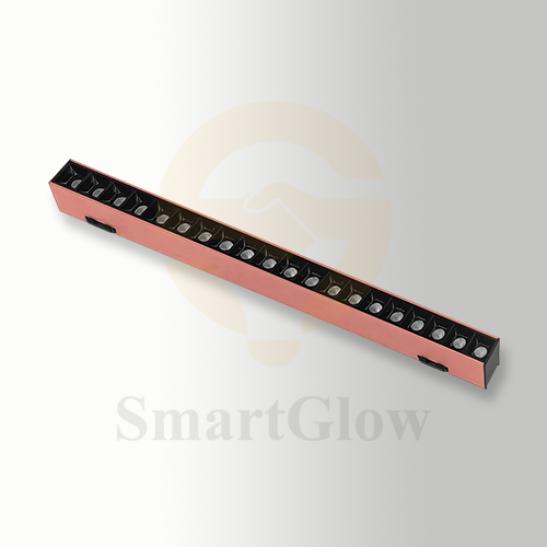 Minimalist LED Pink Flexible Track Rail Grille Lighting for Artwork