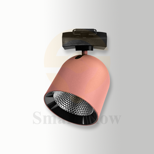 Commercial 48V Decorative Flexible Pink Magnetic Track Round Spot Lights
