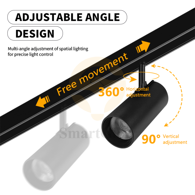 Commercial 48V LED Magnetic Track Spotlight - 3000/4000/6000K