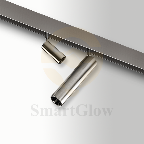 Low Profile Surface Mounted Sand-Nickel Magnetic Track Adjustable LED Spotlight