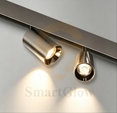 48V Sand-Nickel Magnetic Track Adjustable LED Spotlight