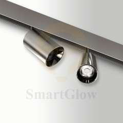 48V Sand-Nickel Magnetic Track Adjustable LED Spotlight