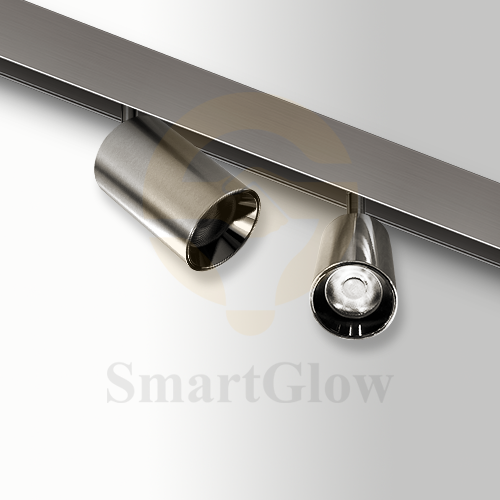 48V Sand-Nickel Magnetic Track Adjustable LED Spotlight