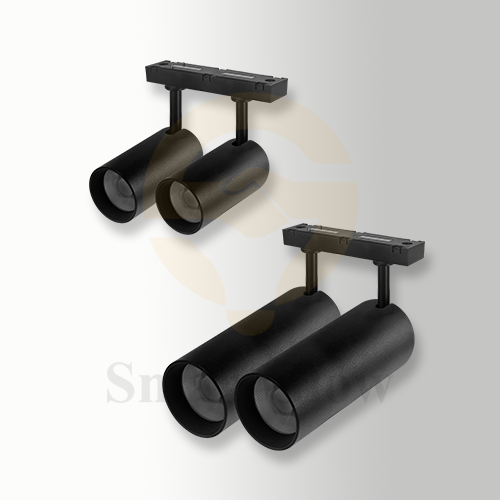 Commercial LED Magnetic Track Double Head Spotlights