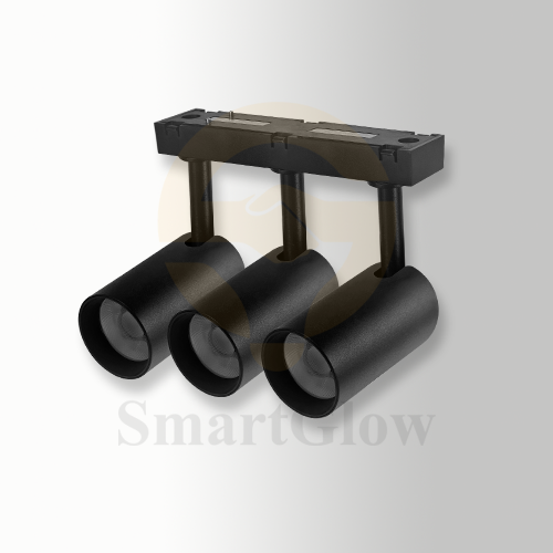 Smart Control Wireless LED Magnetic Track Triple Head Spotlights