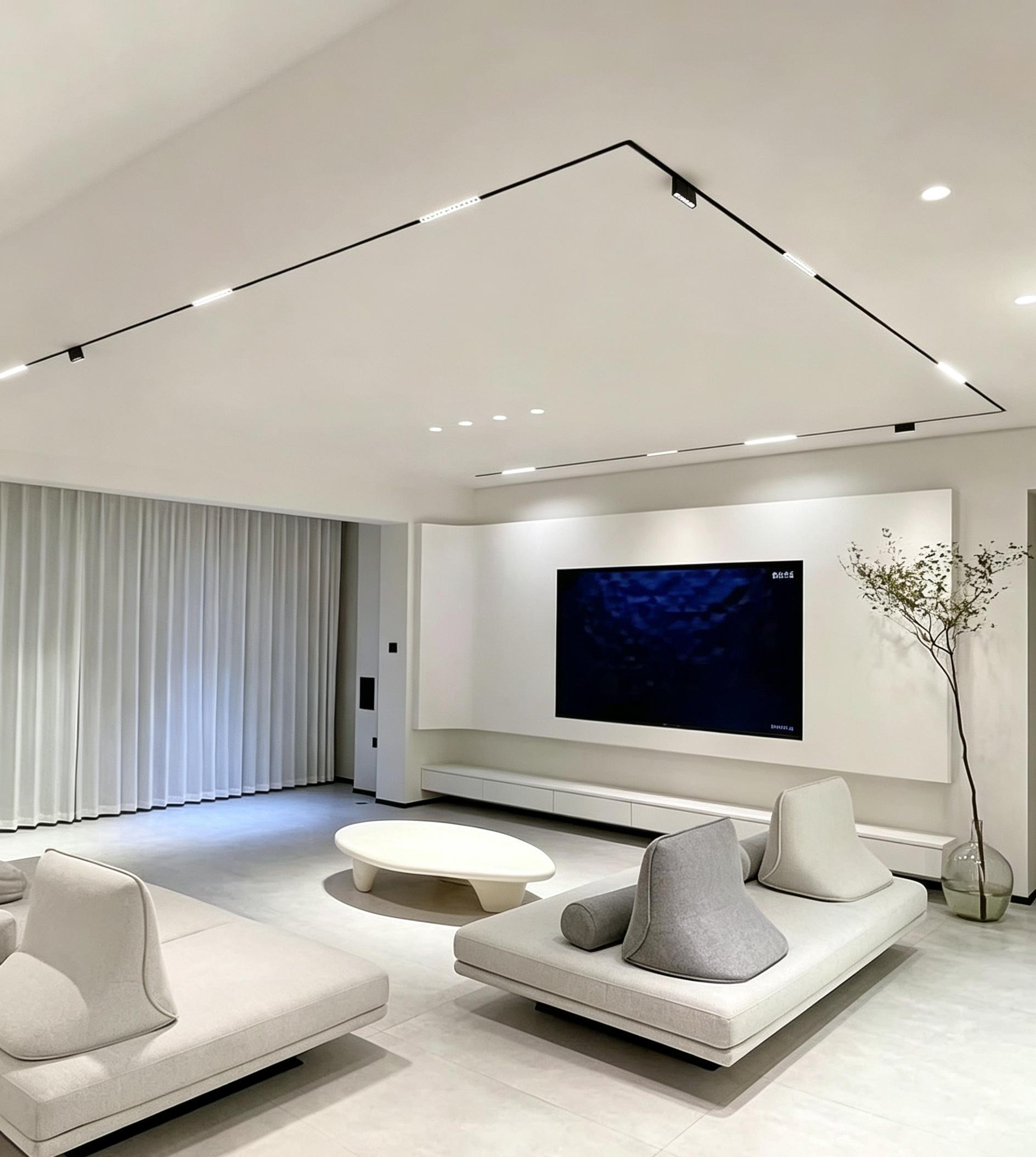 thin magnetic track light