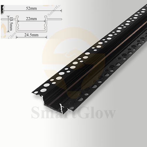 48V  Trimless Thin Recessed Magnetic Track Rail System