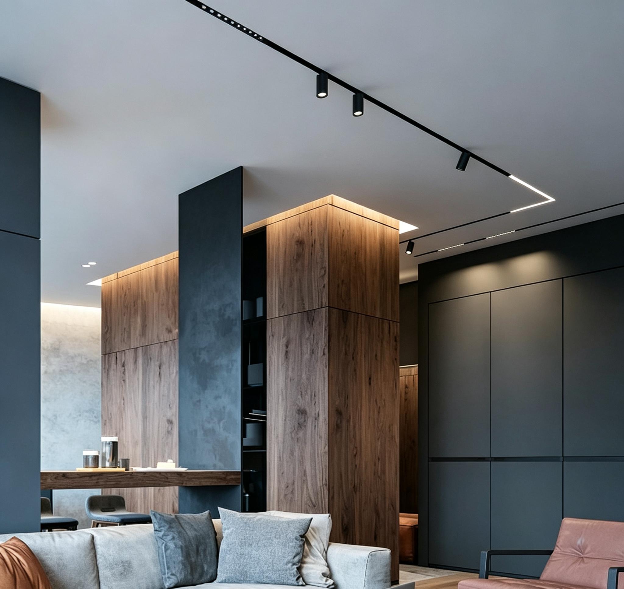stretch ceiling lighting