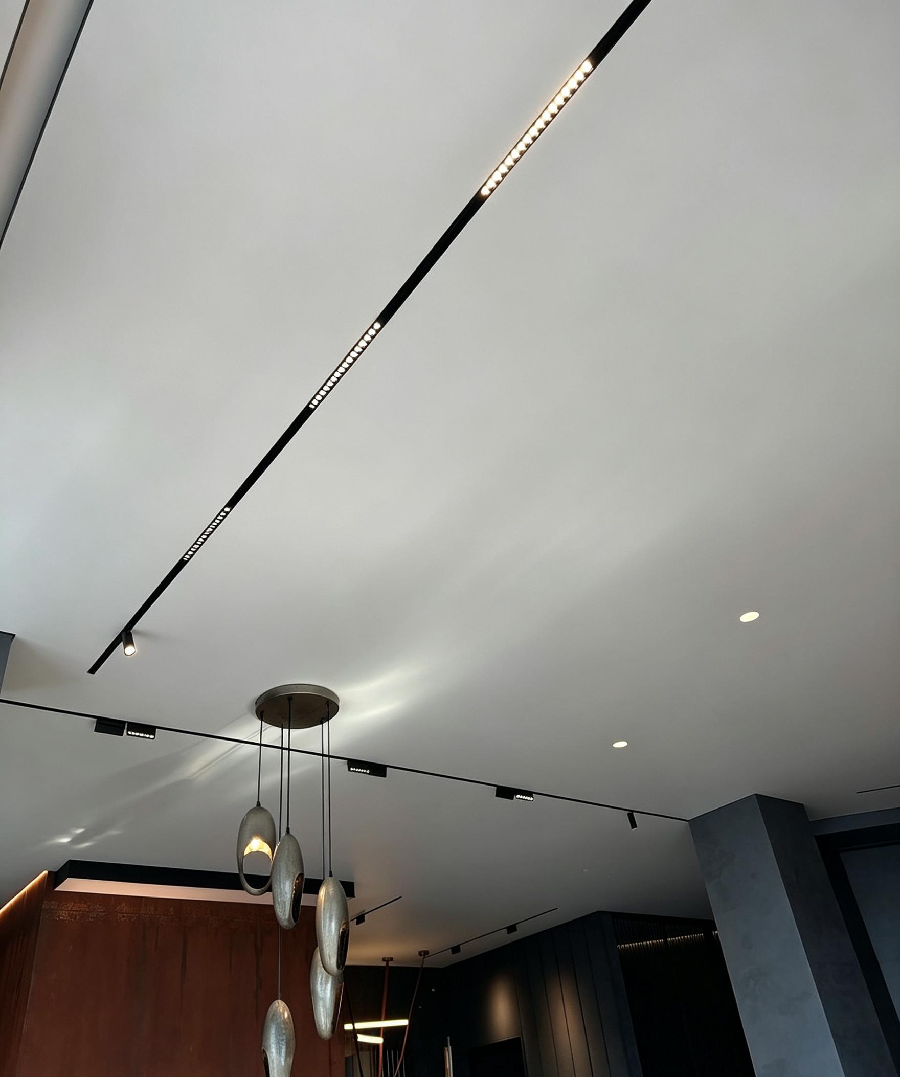 ultra thin magnetic track light