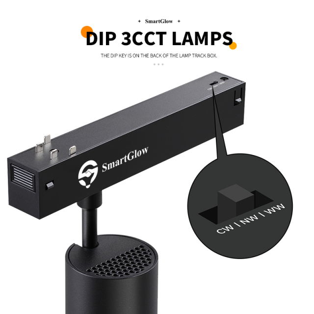 220V DIP-3CCT Dimmable Magnetic Circular Spot Light
