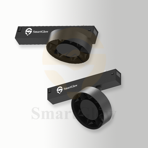 Dimmable LED Magnetic Track Circular Anti Glare Grille Light - DIP Switch 3CCT