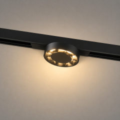 Dimmable LED Magnetic Track Circular Anti Glare Grille Light - DIP Switch 3CCT