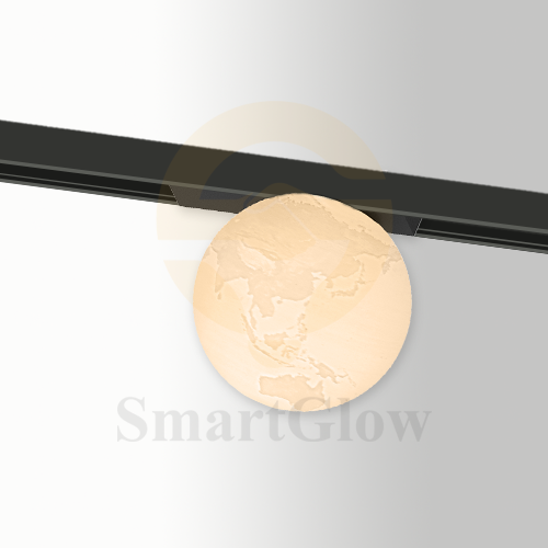 DIP Switch 3CCT Selectable Magnetic Track Spherical Decorative Lamp - Earth/Moon