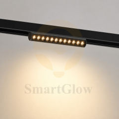 Commercial Dimmable LED Adjustable Magnetic Track Grille Light - DIP-3CCT