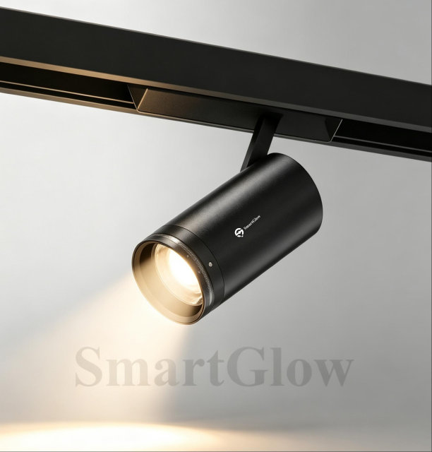 220V Zoomable LED Magnetic Track Adjustable Spotlight - DIP-3CCT Dimmable