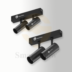 DIP Switch 3CCT Selectable Magnetic Track Adjustable Double Spotlight