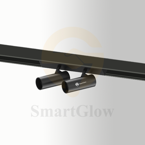 DIP Switch 3CCT Selectable Magnetic Track Adjustable Double Spotlight