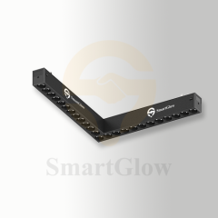 220V Linear LED 90° Corner Magnetic Track Grille Light - DIP-3CCT Dimmable
