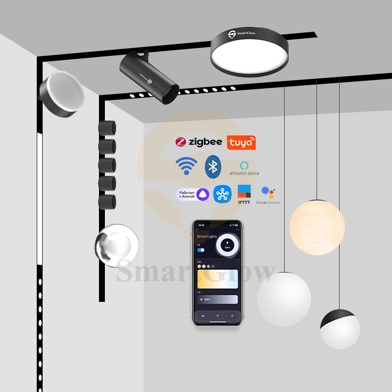 220V Dimmable LED Magnetic Track Type-Ultrathin Floodlight
