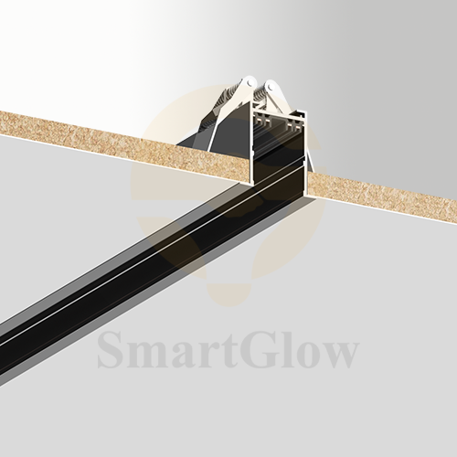 220V Recessed LED Spring Fixed Magnetic Track - 1/2/3m