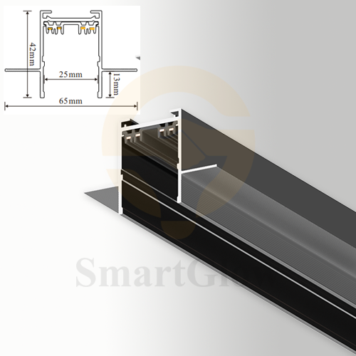 220V Recessed LED Magnetic Track - 1/2/3m