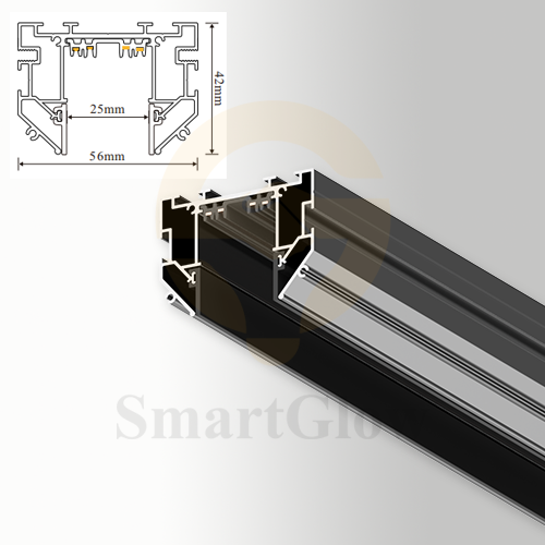 220V LED Magnetic Track Profile for Stretch Ceiling