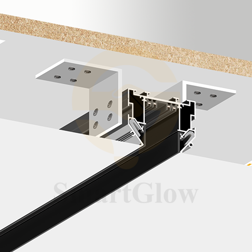 220V LED Magnetic Track Profile for Stretch Ceiling