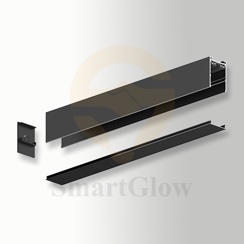 220V Surface Mounted LED Magnetic Track - 1/2/3m