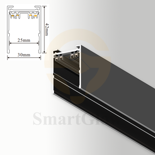 220V Surface Mounted LED Magnetic Track - 1/2/3m