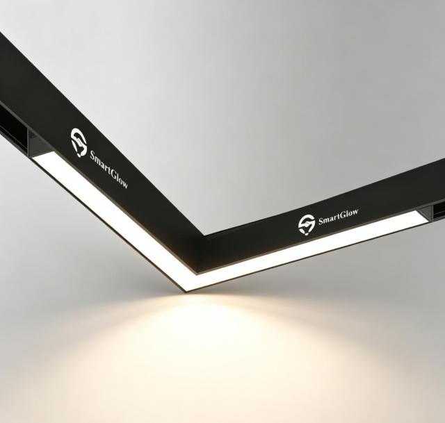 DIP-3CCT Dimmable Linear LED 90° Corner Magnetic Track Flood Light