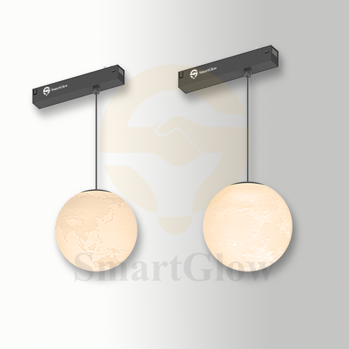 220V Decorative Acrylic Soft Light Pendant Light - Earth/ Moon