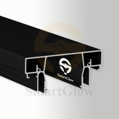 Trimless Stretch Ceiling Profile With Recessed LED Lighting
