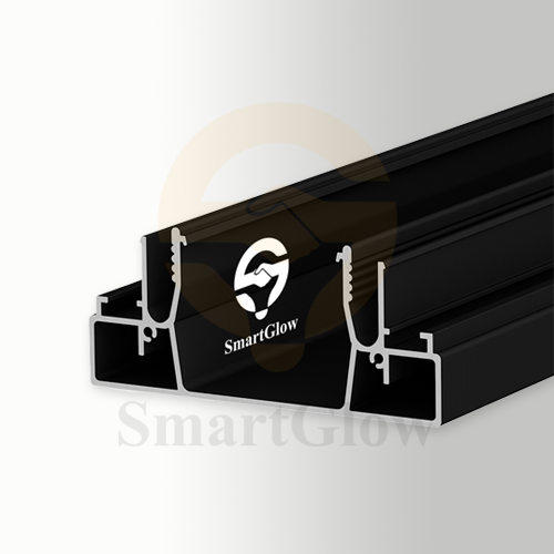 Trimless Stretch Ceiling Profile With Recessed LED Lighting