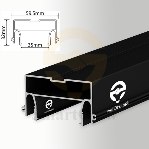 Led Strips Aluminium Profile for Stretch Ceiling - Low Profile