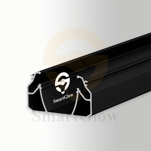 Trimless Stretch Ceiling Aluminum Profile With LED Strips Channel