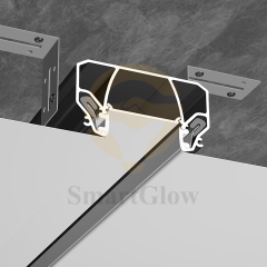 Trimless Stretch Ceiling Aluminum Profile With LED Strips Channel