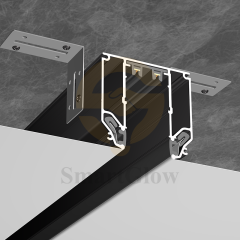 220V Recessed Linear Stretch Ceiling Magnetic Track Aluminium Profile