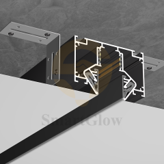 Factory Wohlesale LED Magnetic Track Ceiling Stretching aluminum Profile