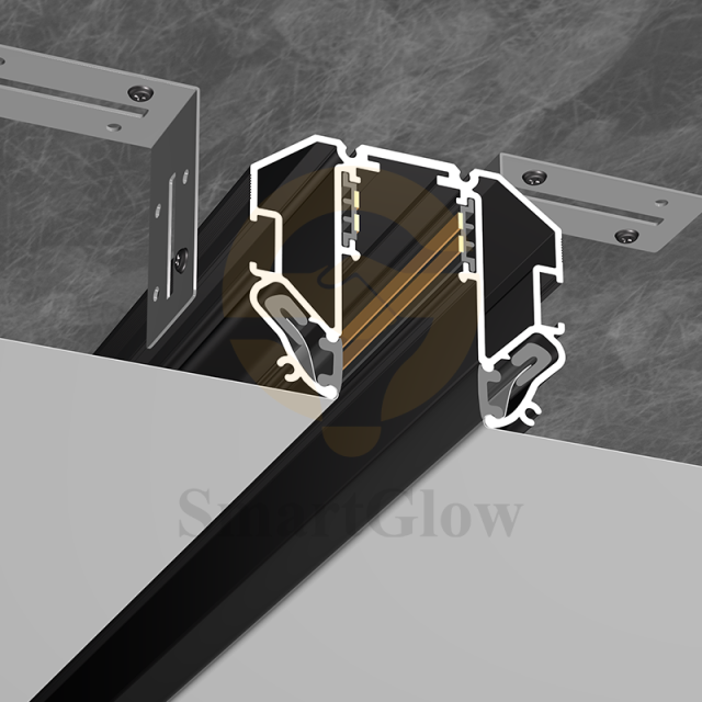 2.1-inch LED Magnetic Track Pvc Fabric Stretch Ceiling Aluminum Profiles