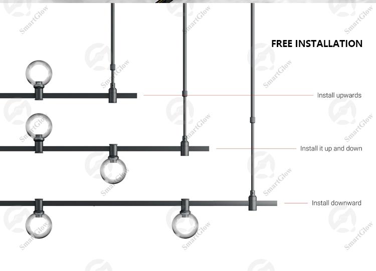 suspend magnetic track light