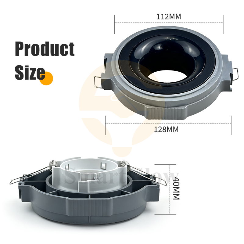 Recessed LED Downlight ABS Lamp Housing for Stretch Ceiling - 112mm
