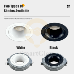 Recessed LED Downlight ABS Lamp Housing for Stretch Ceiling - 112mm